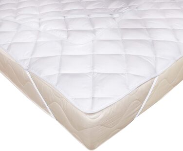 Zollner Topper Mattress Protector 140x200 cm (other sizes available), Elastic band, White