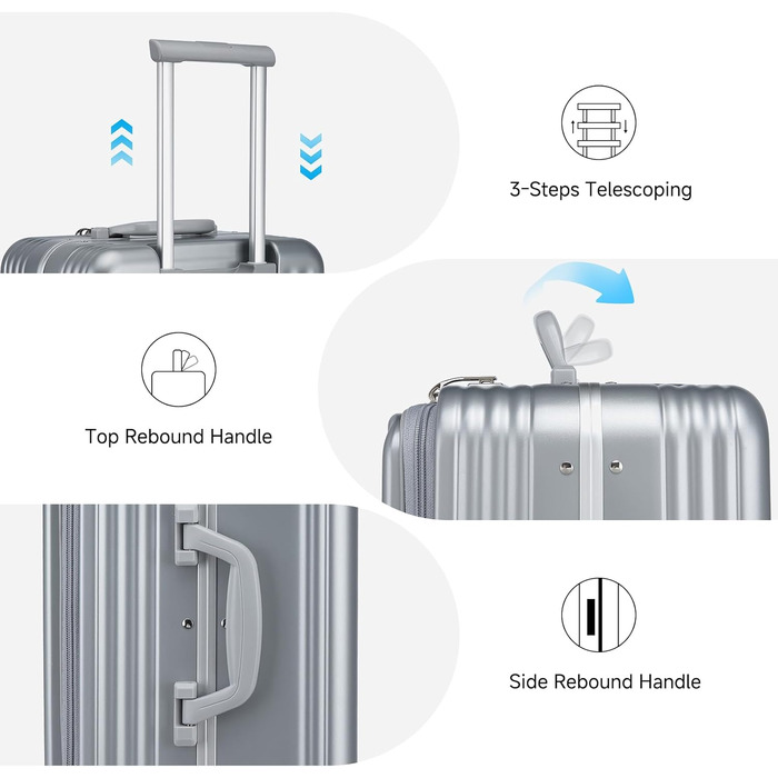 Чемодан-валіза Sea Choice 2 в 1 (55/78 см) з TSA замком та тримачем для напоїв, зелений
