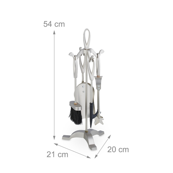 Relaxdays 5-Piece Fireplace Set