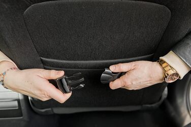 Автокрісло для собак Boutique Zoo | М'яке автокрісло для собак, котів та інших домашніх тварин | На заднє сидіння, пасажирське сидіння | Лежанка для собак, переноска для собак | Поліестер, штучна замша | Колір: Сірий | Розмір: M (47x40 см)