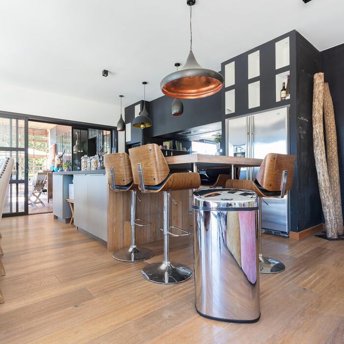Відро для сміття кухонне автоматичне Kitchen Move Majestic 58 л, нержавіюча сталь, сріблястий