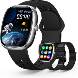 Дитячий розумний годинник для хлопчиків та дівчаток, фітнес-трекер активності з 100+ спортивними режимами, крокомір, монітор серцевого ритму та сну, водонепроникність IP68, подарунок для підлітків 5-16 років, чорний
