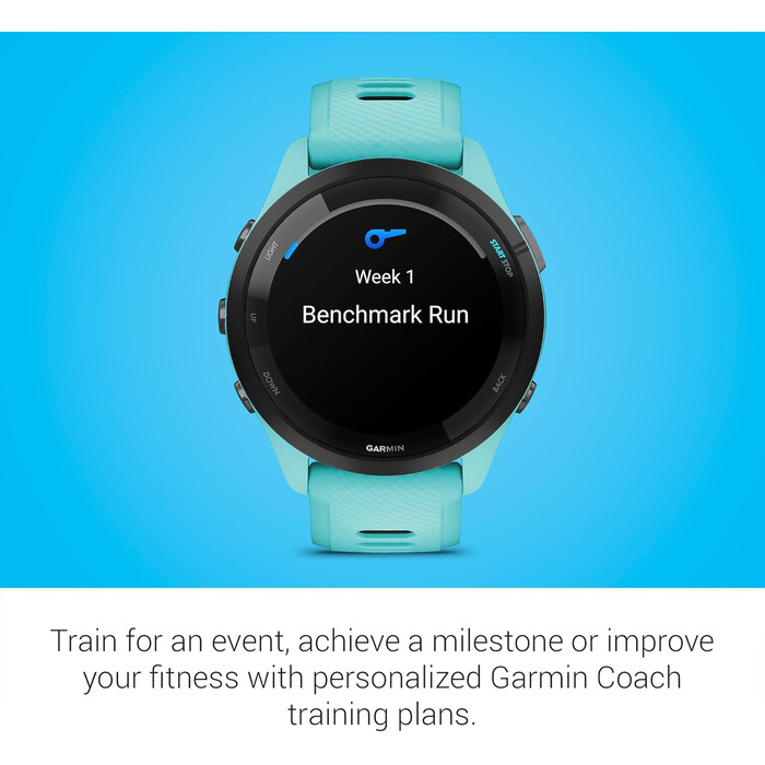 Garmin Forerunner 265 чорний/світло-сірий (46 мм, Aqua та чорний) - GPS годинник для бігу