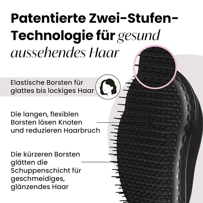 Тізер Tangle Teezer Original Black Panther - професійна щітка для волосся, чорна, для розплутування та масажу шкіри голови
