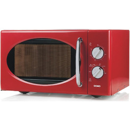Мікрохвильова піч DOMO DO3125 Retro, 25L, 900W, білий (червоний)