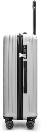 Набір валіз REDOLZ 3 шт. S/M/L | ABS, TSA-замок, 4 колеса | Срібний колір