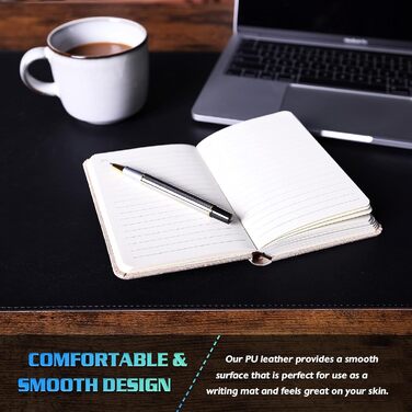 Підкладка для столу K Knodel 80x40 см, PVC-шкіра, вологостійка, чорна | для офісу