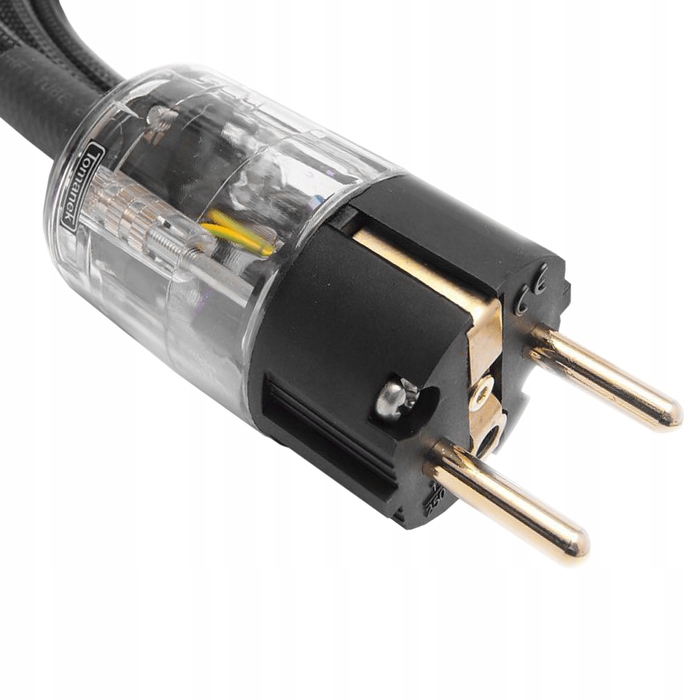 Кабель живлення TOMANEK TPC GOLD-BLACK 230V 16A Schuko-IEC, 1м