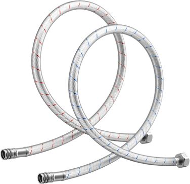 Кухонний змішувач Dayone з висувним виливом, нержавіюча сталь SUS304, високий тиск, для кухні, мікшер, 2 функції, поворотний на 360°, кухонний змішувач (з підключенням до шлангу)