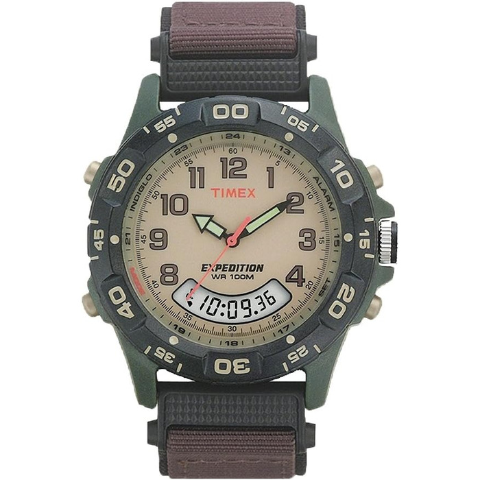 Годинник Timex Expedition T45181 для чоловіків, кварцовий, 39 мм, з нейлоновим ремінцем