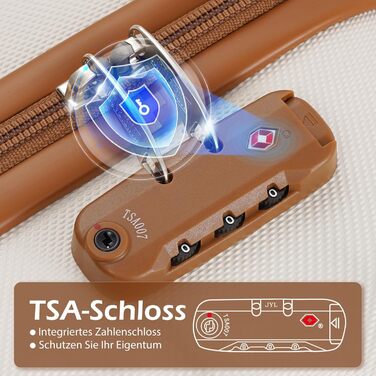 Валіза COOLIFE з жорстким корпусом, тріскачка, валіза для подорожей з TSA-замком та 4 колесами (Зелений, Набір валіз)