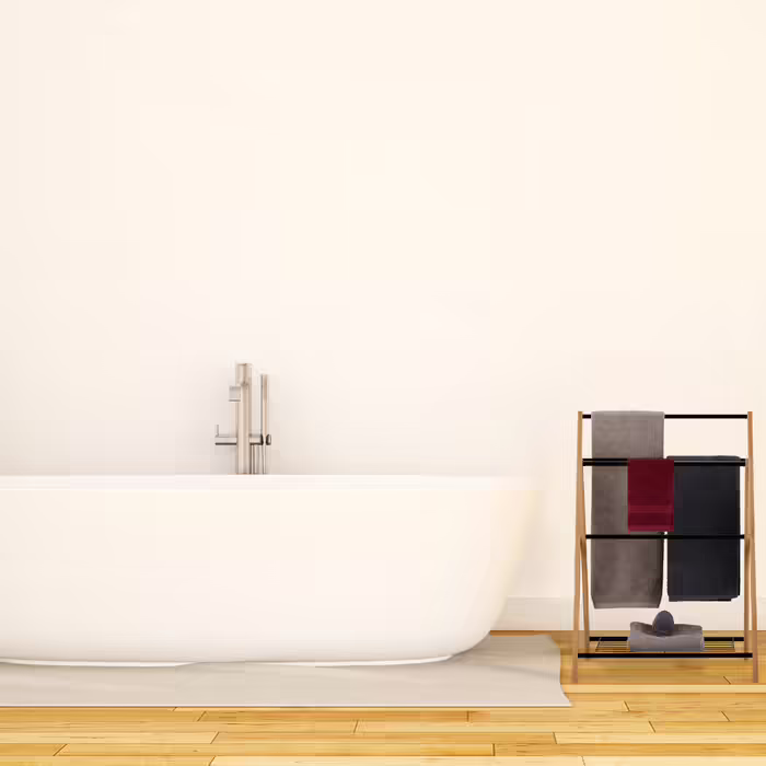 Relaxdays Standing Towel Rack with Shelf