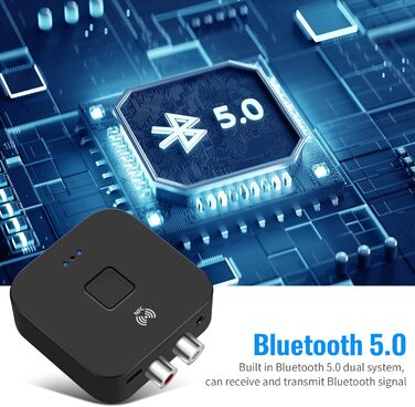 Bluetooth 5.0 Аудіоприймач: NFC, HiFi, Aux, RCA, USB. Підтримка для TV, авто, стереосистеми
