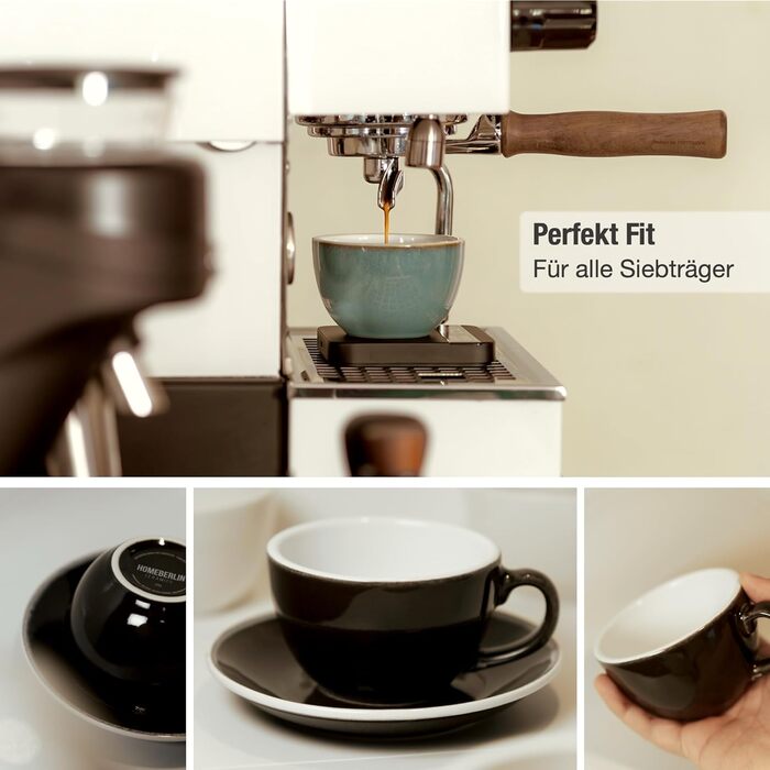 Набір кавових чашок Barista Pro Cappuccino, 200 мл - Преміум якість, ручна робота (4 шт.)