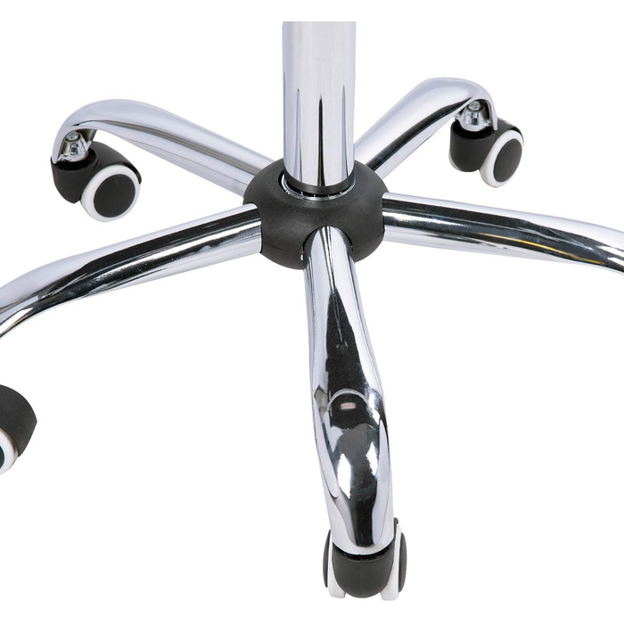 Крісло офісне HOMCOM для дому, регульоване по висоті, поворотне, з штучної шкіри, до 120 кг, біле