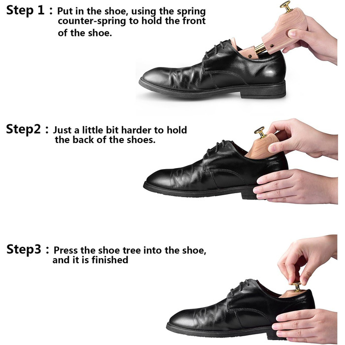 logei® 1 Pair High-Quality Cedarwood Shoe Stretcher Shoe Widener