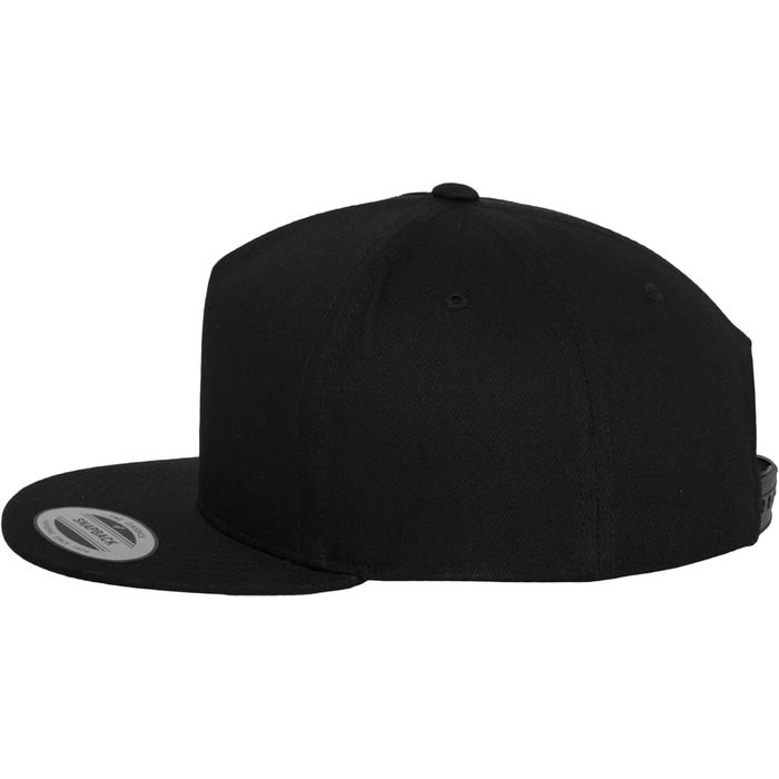 Кепка Flexfit Classic 5 Panel Snapback, унісекс, чорний колір