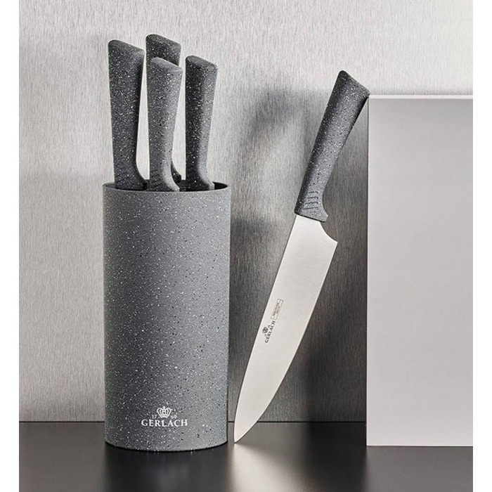 Набір ножів у підставці Gerlach Smart Granit, 5 предметів