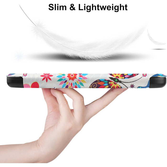 Чохол-книжка HGWALP Slim Shell для Tolino Shine 5/Shine Color/Shine 4 та Kobo Clara Colour/Clara BW/Clara 2E eReaders, з авто-ввімкненням/вимкненням (Butterfly)