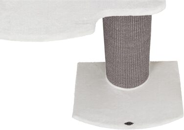TRIXIE Cat Tree Acadia 160 cm in white/grey – multi-level cat tree with cosy lounging areas and wall mounting, comfortable & stable – 44073