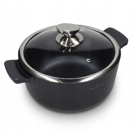 Каструля вугільна Carbone Zwieger 24 см з кришкою
