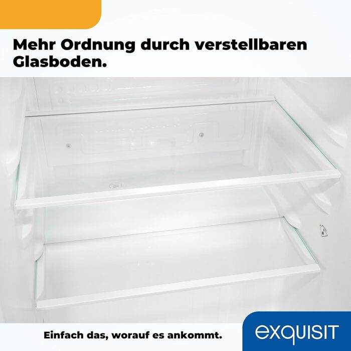 Exquisit KB505-V-040E: Міні-холодильник 40л, білий, ширина 45см, висота 51см, двері відкриваються зліва/справа