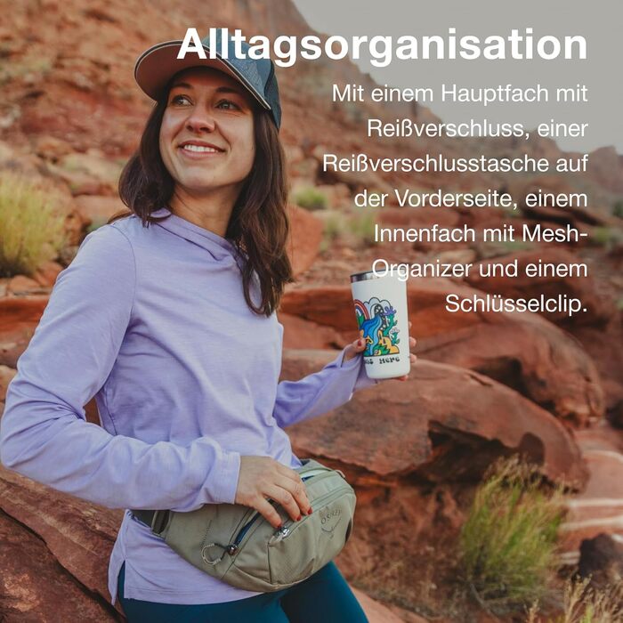 Рюкзак Osprey Europe Unisex Fassungsvermögen 2L - Moody Burgund (Унісекс, 2L)