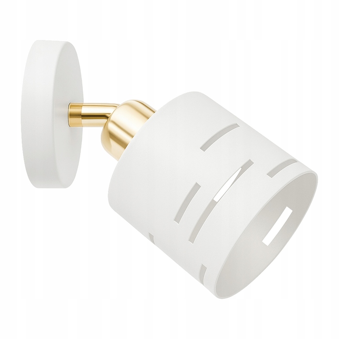 Настінний світильник 2в1 та підвісна стельова лампа E27, біло-золотий гламур