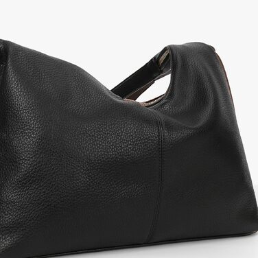 Сумка жіноча GSenhui Hobo з м'якої шкіри, чорна вінтажна сумка-тоут на плече, повсякденна