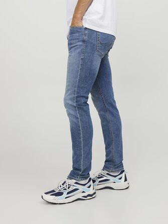 Джинси чоловічі JACK & JONES Jjiglenn Original AM 817 Noos, блакитні, Smart Casual, 31W 36L