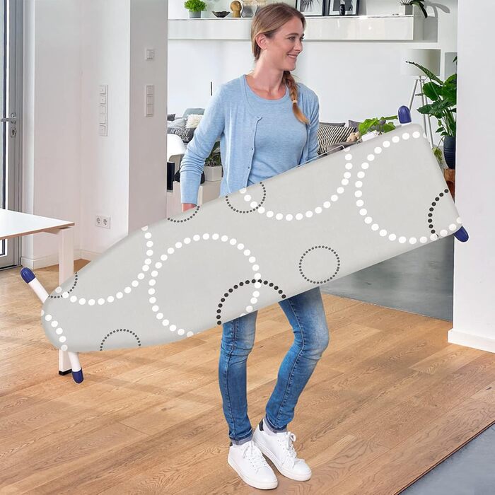 Гладильна дошка з еластичним чохлом, 55x148 см, сірий (швидка установка)