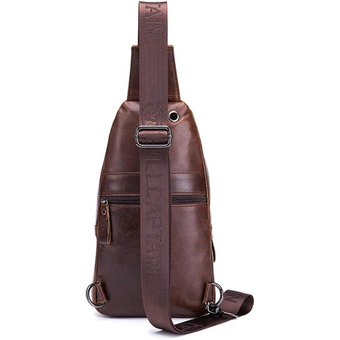 Чорна нагрудна сумка-рюкзак з нейлону для чоловіків та жінок. Ідеально для подорожей, роботи, школи, спорту та активного відпочинку.