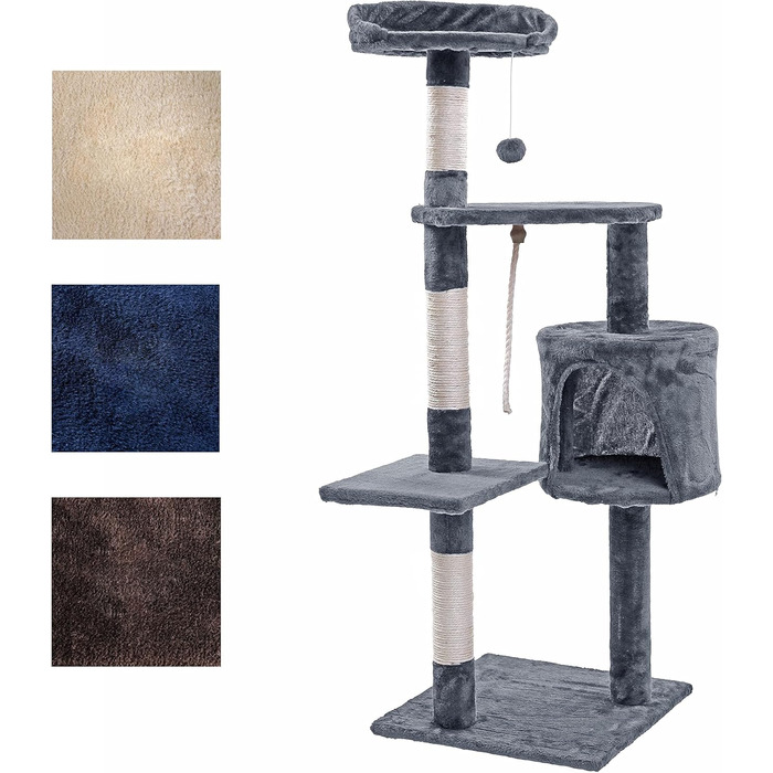 Кігтеточка для котів ESTEXO 112 см, XL, кріпиться до стіни, бежева