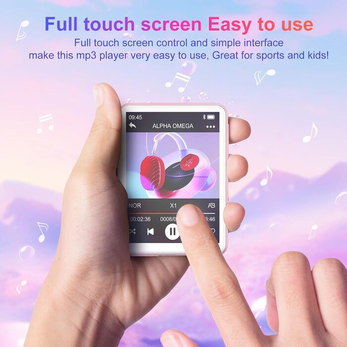 MP3-плеєр Oilsky 128GB Bluetooth 5.4, 2.4