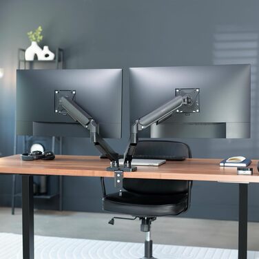 Підставка для двох моніторів VIVO STAND-V002O, до 32 дюймів, 9 кг, чорний