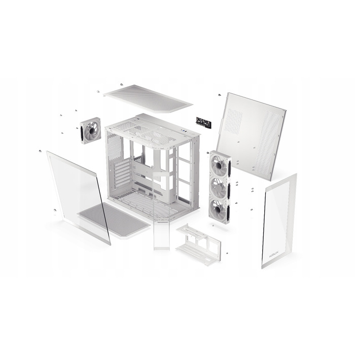 Корпус ATX KRUX Empero White, 4 вентилятори 120мм ARGB, тип 