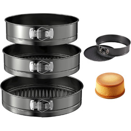 Форма для випічки Springform Ø 26/22/16 см, кругла, з антипригарним покриттям та знімним дном