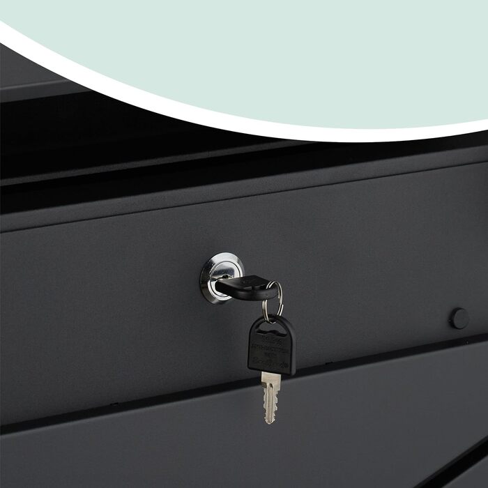 Поштовий ящик Relaxdays з газетницею, чорний, DIN C4, 37x37x11 см, вологостійкий, 4 ключі