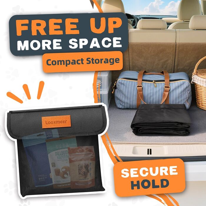 Захист для багажника автомобіля для собак з боковими та захистом від порогу - універсальний килимок для багажника для собак - водовідштовхуючий та стійкий до подряпин - килимок для багажника для автомобіля, універсала, SUV чорного кольору