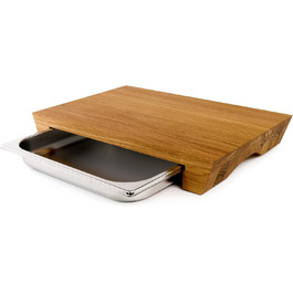 Cutting board with drip tray 