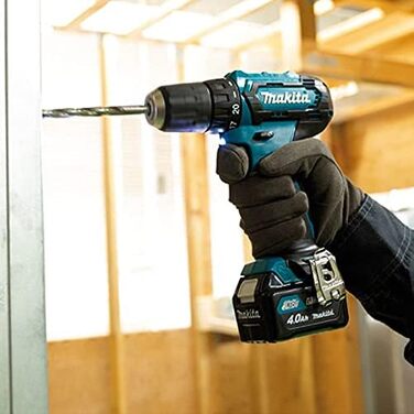 Акумуляторний дриль-шурупокрут Makita DF333DSAE 12V, 2.0Ah, 2 акумулятори + зарядний пристрій у транспортному кейсі, чорний/синій