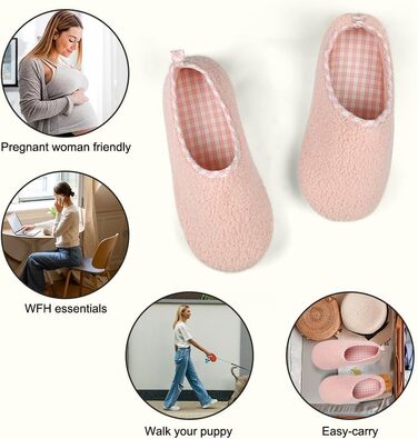 OFFCUP Теплі жіночі халати-халати з піни з пам'яті, халати для дому зимові, бавовняні халати з плюшем, халати для дому всередині та зовні (Рожевий 37 38)