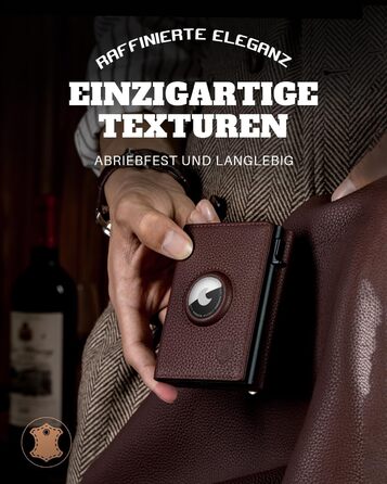 Чоловічий гаманець DODENSHA® MagSnap з RFID захистом та відділенням для AirTag, картхолдер, гаманець на 10+ карт, з відділенням для монет, фіолетовий (Lila-togo)