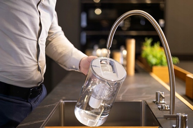 Скляний фільтр-глечик Wessper D2 BOROSILICATE 3л, сірий + 10 фільтрів