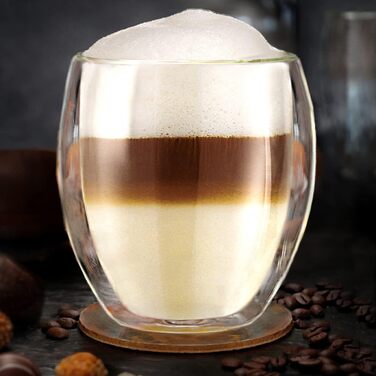 Created double-walled glasses 250ml 