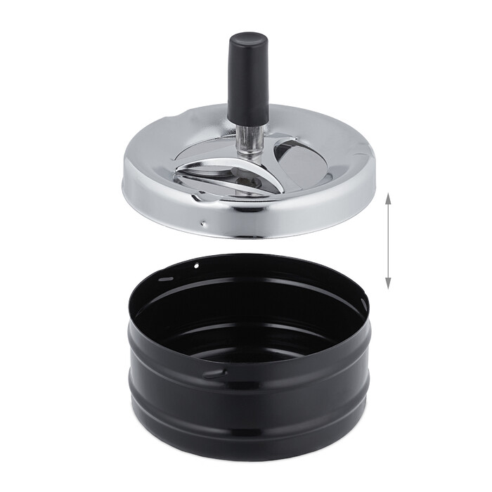 Relaxdays Ashtray with Rotating Lid