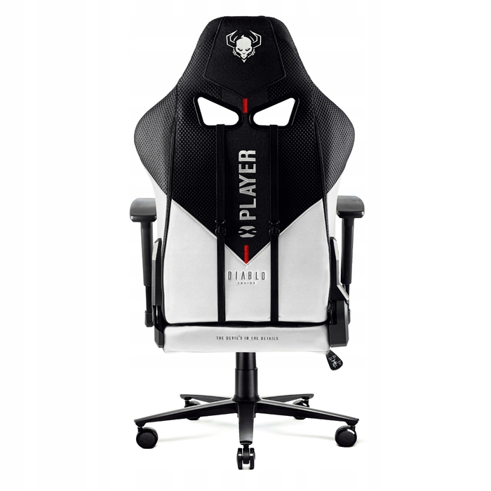 Ігрове крісло Diablo Chairs X-Player 2.0, тканина, чорно-сіре