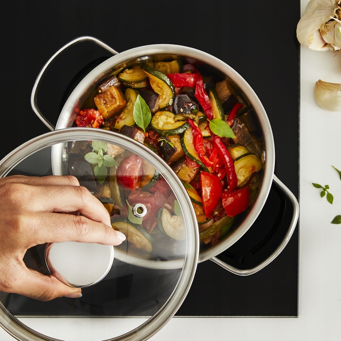 Каструля з кришкою TEFAL Minis H8743155, 14 см, нержавіюча сталь, для індукційних плит