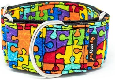 Нашийник для собак Martingale, L, з пазлом (ширина 4 см, обхват шиї 35-65 см)