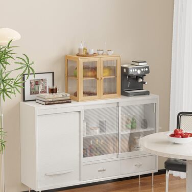 Бамбанг Бамбукова Brotbox для кухонного столу, дерев'яний броток, контейнер для хліба з 2 дверцятами, бамбуковий броток, MBX-06